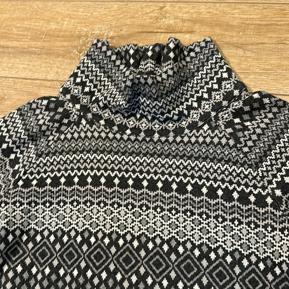 Talbots Gray Cowl Neck Pullover with side zipper Size S - Picture 2 of 9
